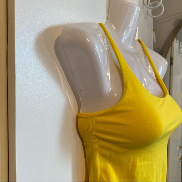Bebe Yellow Racerback Tank Top Size P/S NWT - Picture 8 of 16